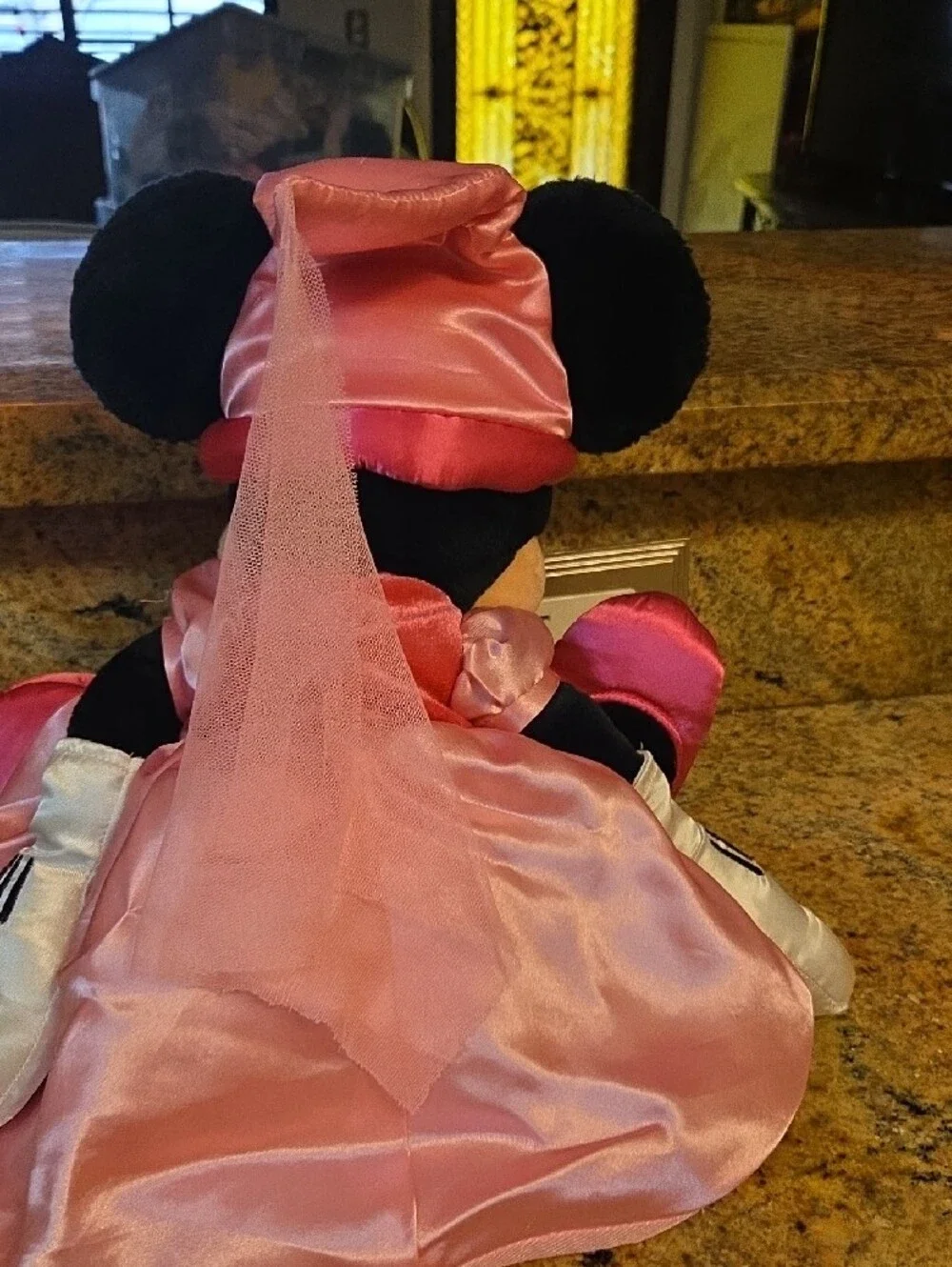 Minnie Mouse Pink Satin Dress Plush Doll by Disney